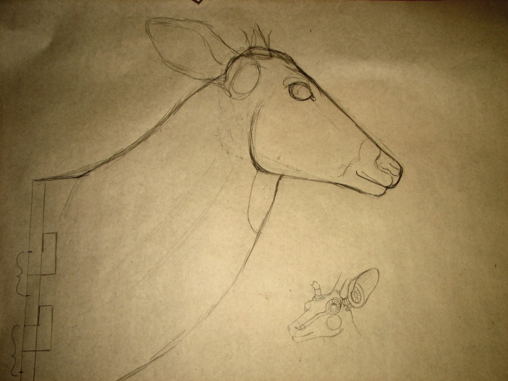 Original sketch to scale