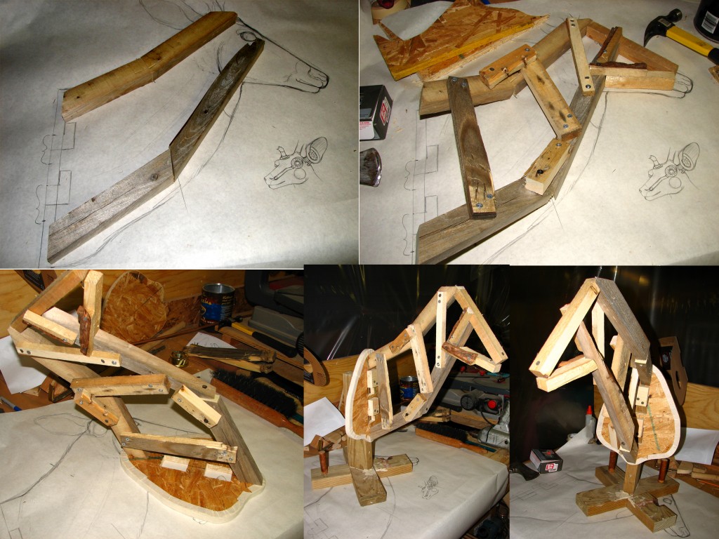 The assembly of the armature